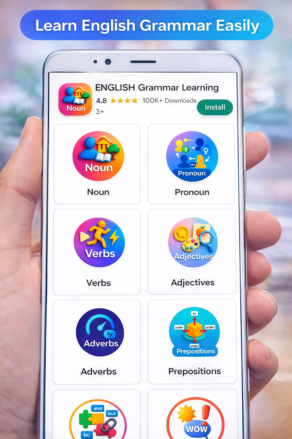 English Grammar Book offline screenshot