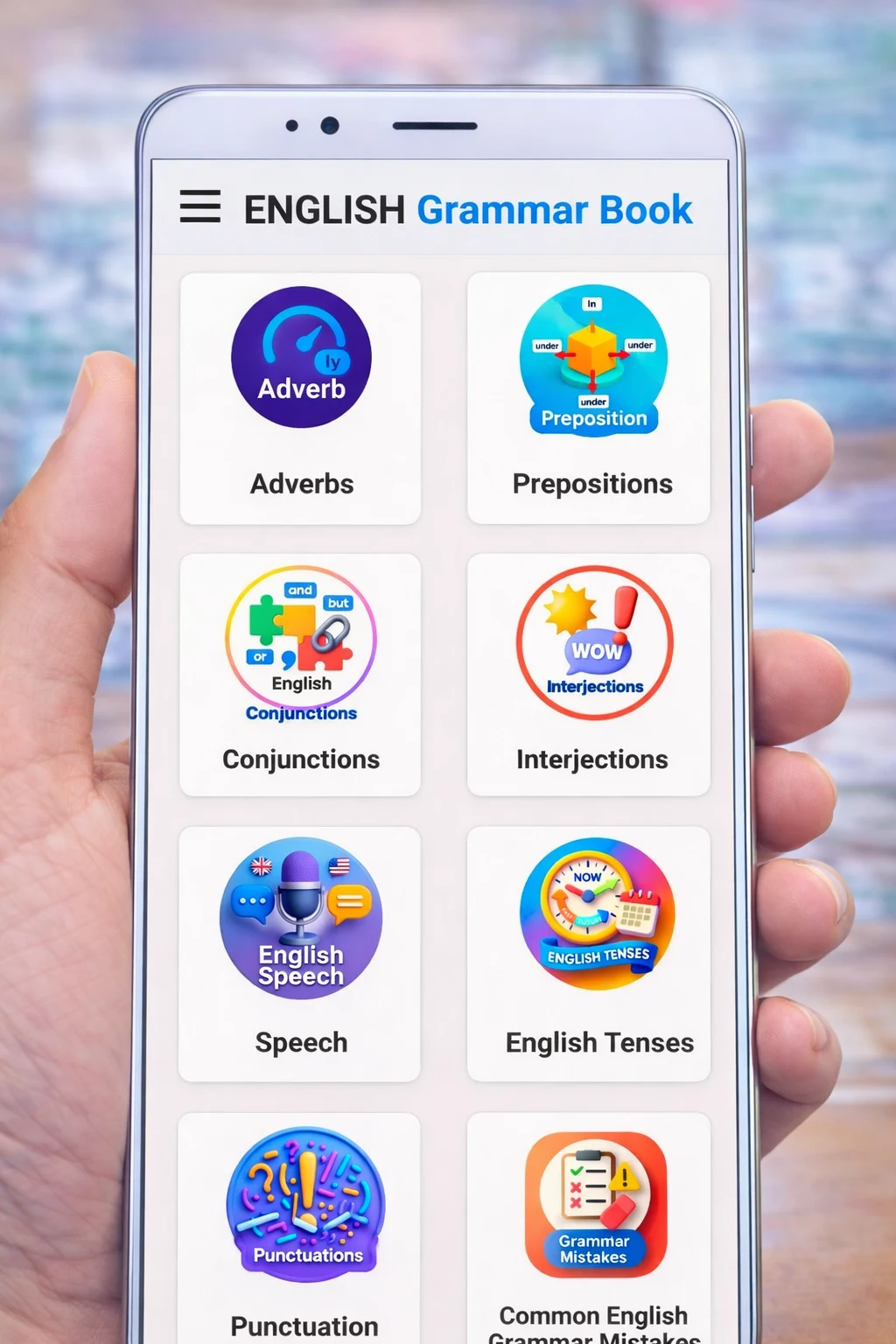 English Grammar Book offline screenshot